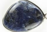 1.3" Sodalite Pendant (Necklace) - 925 Sterling Silver   - #192388-1